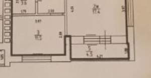 1-к квартира, вторичка, 50м2, 2/10 этаж