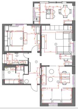3-к квартира, вторичка, 90м2, 1/2 этаж