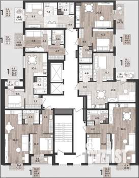 1-к квартира, вторичка, 41м2, 2/14 этаж