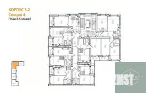 1-к квартира, вторичка, 33м2, 4/9 этаж