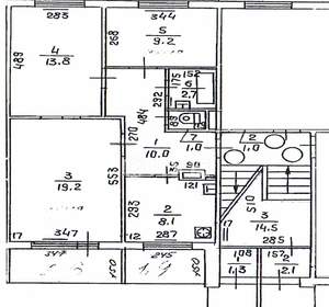 3-к квартира, вторичка, 64м2, 1/5 этаж