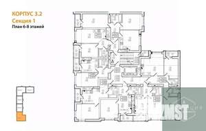 1-к квартира, вторичка, 34м2, 7/9 этаж