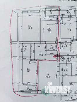 2-к квартира, вторичка, 74м2, 3/5 этаж