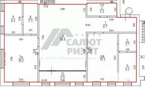 2-к квартира, вторичка, 113м2, 1/4 этаж
