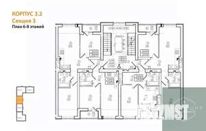 2-к квартира, вторичка, 56м2, 7/9 этаж