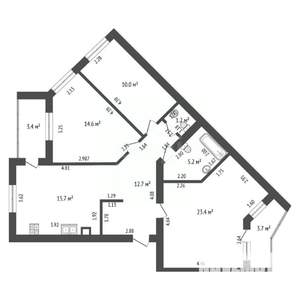 3-к квартира, вторичка, 83м2, 3/5 этаж
