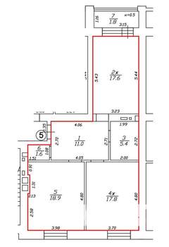 2-к квартира, строящийся дом, 74м2, 1/10 этаж