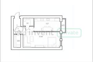 1-к квартира, вторичка, 48м2, 8/8 этаж
