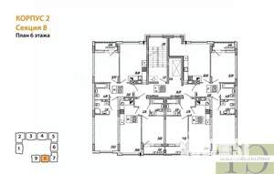 1-к квартира, вторичка, 39м2, 6/9 этаж