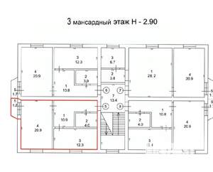 1-к квартира, вторичка, 48м2, 3/3 этаж