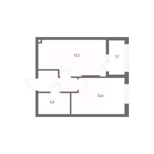 1-к квартира, вторичка, 38м2, 8/8 этаж