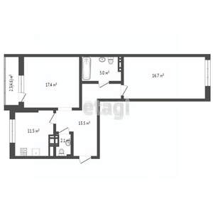 2-к квартира, вторичка, 71м2, 8/9 этаж