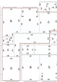 3-к квартира, вторичка, 82м2, 6/16 этаж
