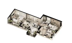 3-к квартира, вторичка, 155м2, 7/7 этаж