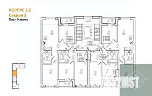 2-к квартира, вторичка, 56м2, 9/9 этаж