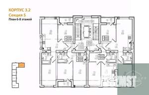 2-к квартира, вторичка, 56м2, 7/9 этаж
