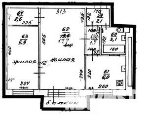 2-к квартира, вторичка, 43м2, 2/5 этаж