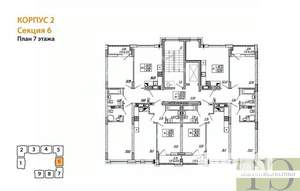 1-к квартира, вторичка, 38м2, 7/9 этаж