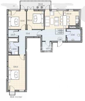 3-к квартира, вторичка, 112м2, 1/7 этаж