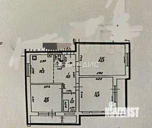 3-к квартира, вторичка, 85м2, 4/4 этаж