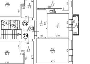 Студия квартира, вторичка, 34м2, 3/4 этаж
