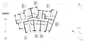 1-к квартира, вторичка, 51м2, 2/7 этаж