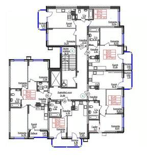 1-к квартира, строящийся дом, 39м2, 5/9 этаж