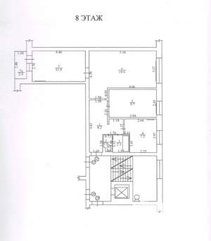 3-к квартира, вторичка, 60м2, 8/9 этаж