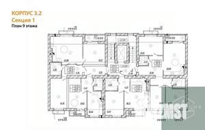 2-к квартира, вторичка, 66м2, 9/9 этаж
