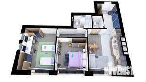 2-к квартира, вторичка, 66м2, 2/4 этаж