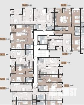 2-к квартира, вторичка, 79м2, 3/10 этаж