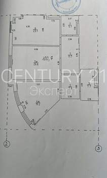 2-к квартира, вторичка, 101м2, 7/9 этаж