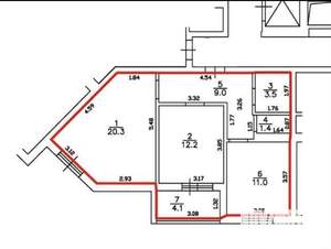 2-к квартира, вторичка, 62м2, 9/14 этаж