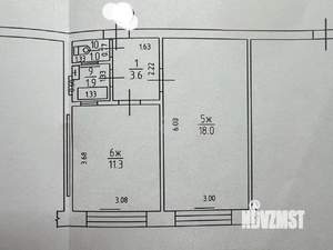 1-к квартира, вторичка, 36м2, 4/5 этаж