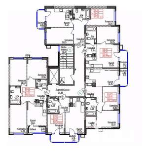 3-к квартира, строящийся дом, 75м2, 5/9 этаж