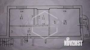 1-к квартира, вторичка, 40м2, 5/9 этаж