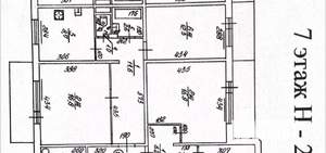 2-к квартира, вторичка, 53м2, 7/9 этаж