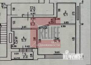 1-к квартира, вторичка, 30м2, 8/8 этаж