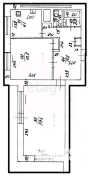 2-к квартира, вторичка, 53м2, 4/12 этаж