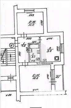 2-к квартира, вторичка, 50м2, 2/5 этаж