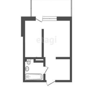 Студия квартира, вторичка, 27м2, 3/5 этаж