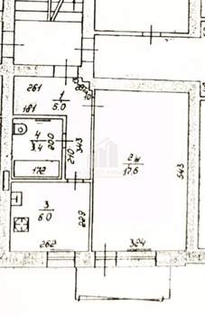 1-к квартира, вторичка, 32м2, 4/5 этаж