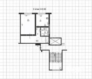 1-к квартира, вторичка, 32м2, 2/9 этаж