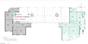 2-к квартира, вторичка, 79м2, 1/4 этаж