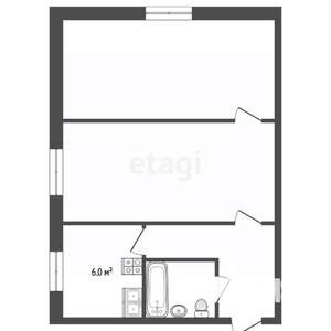 2-к квартира, вторичка, 44м2, 1/4 этаж