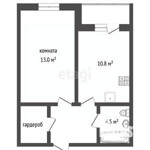 1-к квартира, вторичка, 36м2, 6/10 этаж