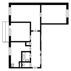 3-к квартира, вторичка, 65м2, 6/9 этаж