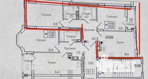2-к квартира, вторичка, 63м2, 6/9 этаж