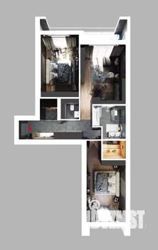 2-к квартира, вторичка, 91м2, 2/10 этаж