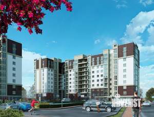 2-к квартира, строящийся дом, 70м2, 2/10 этаж